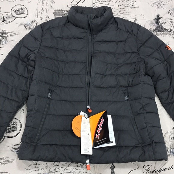 🎁 Save The Duck Stretch Heathered Puffer Jacket Mens - Picture 3 of 16